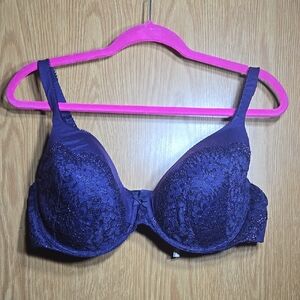 Purple Lace Push-Up Bra Intimates